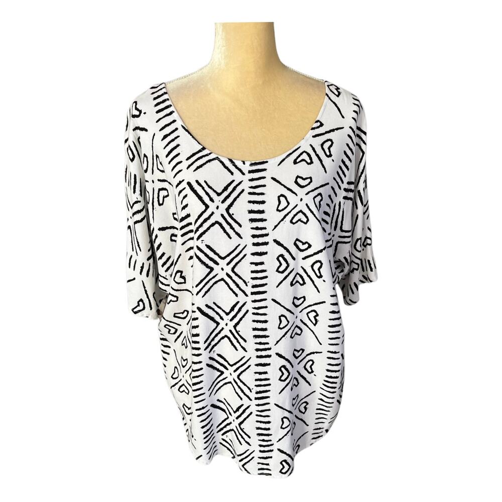 Dairi Fashion Boxy Top Art to Wear Free Size Artsy